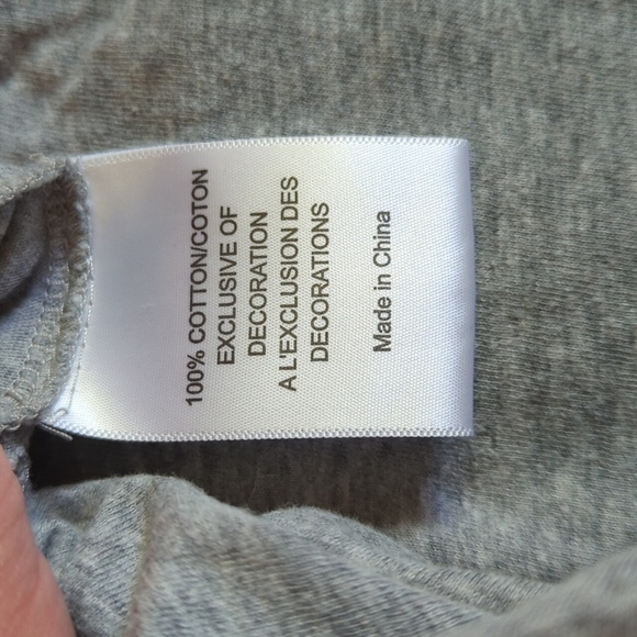 Y2K Tory Burch Vintage Grey Long Sleeve Studded Logo Shirt Size Small - Picture 7 of 7